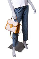 VALENTINO 9 TO 5 TOP HANDLE CANVAS IN NATURAL