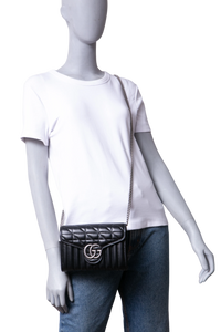GUCCI GG MARMONT MATELASSE SMALL BLACK