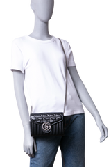 GUCCI GG MARMONT MATELASSE SMALL BLACK