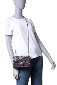 CHANEL CLASSIC SF NEW MINI SEQUINS CC MULTICOLOR
