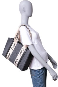 CHLOÉ WOODY MEDIUM GRAY