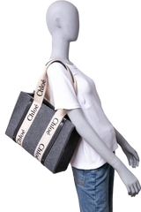 CHLOÉ WOODY MEDIUM GRAY