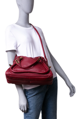 CHLOÉ PARATY MEDIUM BURGUNDY