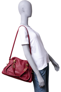 CHLOÉ PARATY MEDIUM BURGUNDY