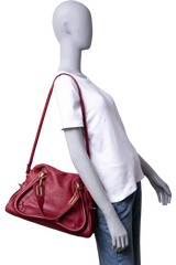 CHLOÉ PARATY MEDIUM BURGUNDY