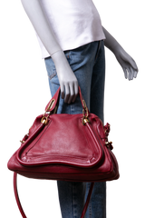 CHLOÉ PARATY MEDIUM BURGUNDY