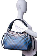 BURBERRY OMBRE SUPERNOVA CHECK BILTMORE TOTE BLUE