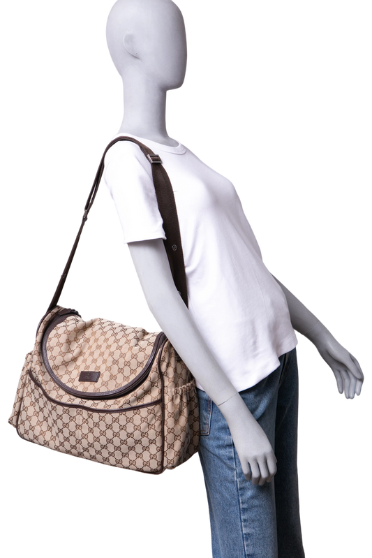 GUCCI DIAPER GG CANVAS BEIGE