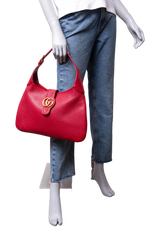GUCCI APHRODITE MEDIUM LEATHER RED
