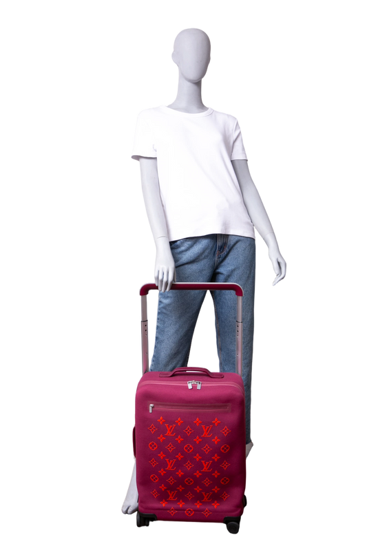 LV HORIZON SOFT DUFFLE 50 KNIT PINK LUGGAGE