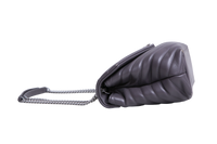 YSL LOULOU MEDIUM CHEVRON GRAY