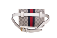 GUCCI BELT BAG OPHIDIA WEB CANVAS GG SUPREME OFF WHITE
