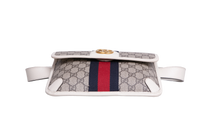 GUCCI BELT BAG OPHIDIA WEB CANVAS GG SUPREME OFF WHITE