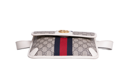 GUCCI BELT BAG OPHIDIA WEB CANVAS GG SUPREME OFF WHITE