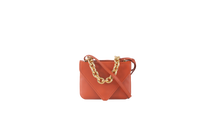 BOTTEGA MOUNT BAG PUMPKIN LEATHER CHAIN