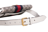 GUCCI BELT BAG OPHIDIA WEB CANVAS GG SUPREME OFF WHITE