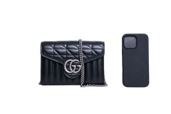 GUCCI GG MARMONT MATELASSE SMALL BLACK