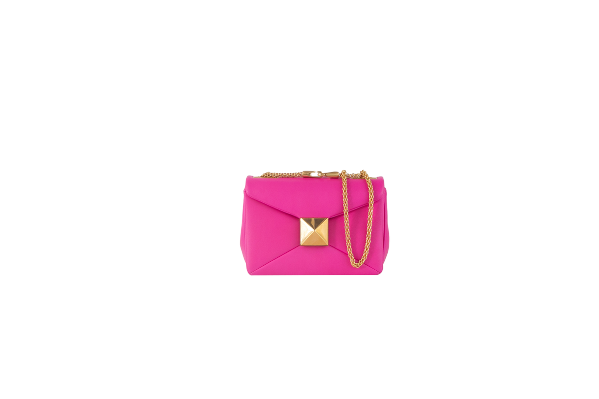 VALENTINO ONE STUD PINK SHOULDER BAG