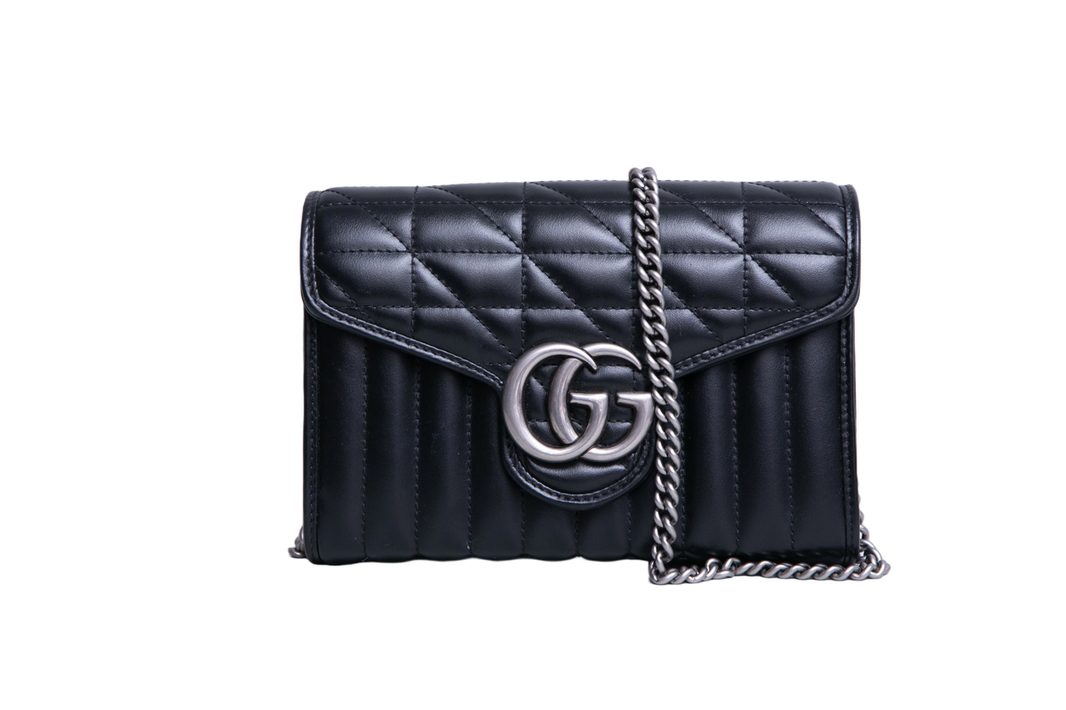 GUCCI GG MARMONT MATELASSE SMALL BLACK