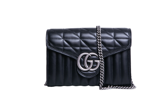 GUCCI GG MARMONT MATELASSE SMALL BLACK