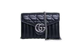 GUCCI GG MARMONT MATELASSE SMALL BLACK