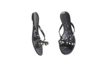 VALENTINO SANDAL JELLY RUBBER THONG BLACK - 35 BR
