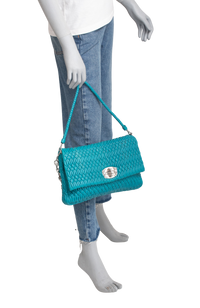 MIU MIU QUILTED NAPPA SWAROVSKI SKY BLUE