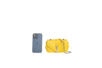 YSL CLASSIC BABY COLLEGE FLAP CHEVRON YELLOW