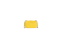 YSL CLASSIC BABY COLLEGE FLAP CHEVRON YELLOW