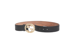 GUCCI CINTO GUCCISSIMA INTERLOCKING BLACK