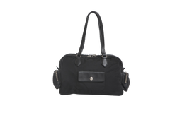 PRADA TESSUTO DIAPER HOBO BAG BLACK