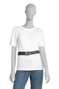 GUCCI CINTO GUCCISSIMA INTERLOCKING BLACK