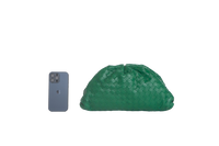 BOTTEGA THE POUCH CLUTCH FLAG GRASS INTRECCIATO