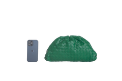 BOTTEGA THE POUCH CLUTCH FLAG GRASS INTRECCIATO