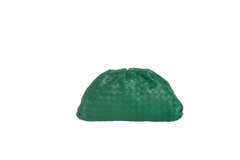 BOTTEGA THE POUCH CLUTCH FLAG GRASS INTRECCIATO