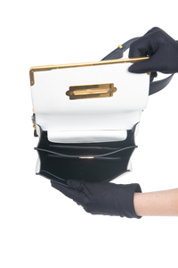 PRADA CAHIER CITY CALF BLACK & WHITE