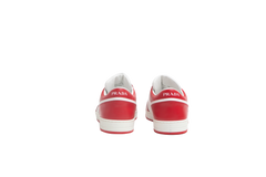 PRADA SNEAKER DOWNTOWN RED & WHITE LOGO MENS - 43 BR
