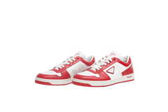PRADA SNEAKER DOWNTOWN RED & WHITE LOGO MENS - 43 BR