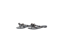 VALENTINO SANDAL JELLY RUBBER THONG BLACK - 35 BR