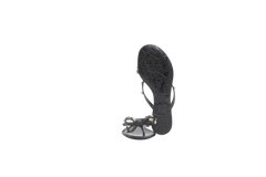 VALENTINO SANDAL JELLY RUBBER THONG BLACK - 35 BR