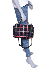 CHANEL 19 FLAP TWEED LARGE MULTICOLOR