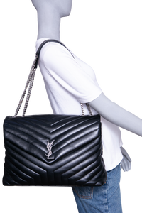 YSL LOULOU LARGE LEATHER BLACK