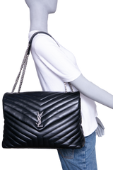 YSL LOULOU LARGE LEATHER BLACK