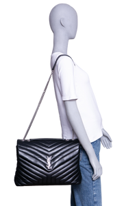 YSL LOULOU LARGE LEATHER BLACK