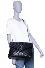 YSL LOULOU LARGE LEATHER BLACK