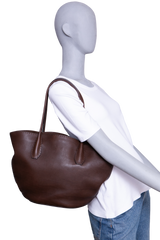 THE ROW ALGER LEATHER BROWN