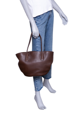 THE ROW ALGER LEATHER BROWN