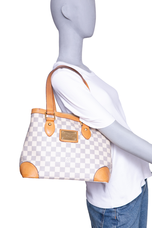 LV HAMPSTEAD PM CANVAS DAMIER AZUR