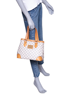 LV HAMPSTEAD PM CANVAS DAMIER AZUR