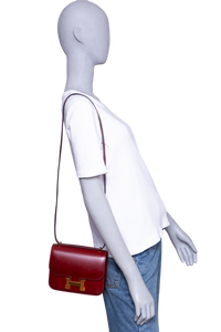 HERMÈS CONSTANCE 18 MIROIR VEAU BOX ROUGE H - GOLD HDWR